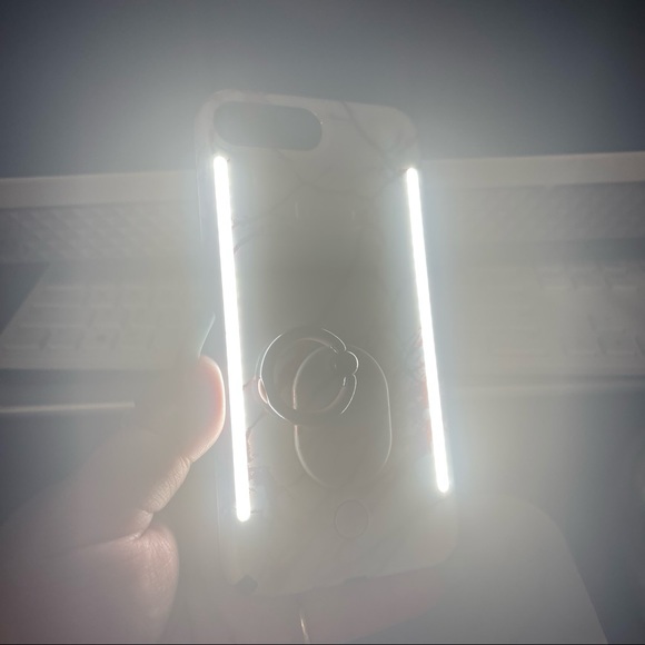 💕💕 ROSE METALLIC WHITE MARBLE PRINT LUMEE Case (will fit 6+, 7+, 8+) 💕💕 - Picture 7 of 8